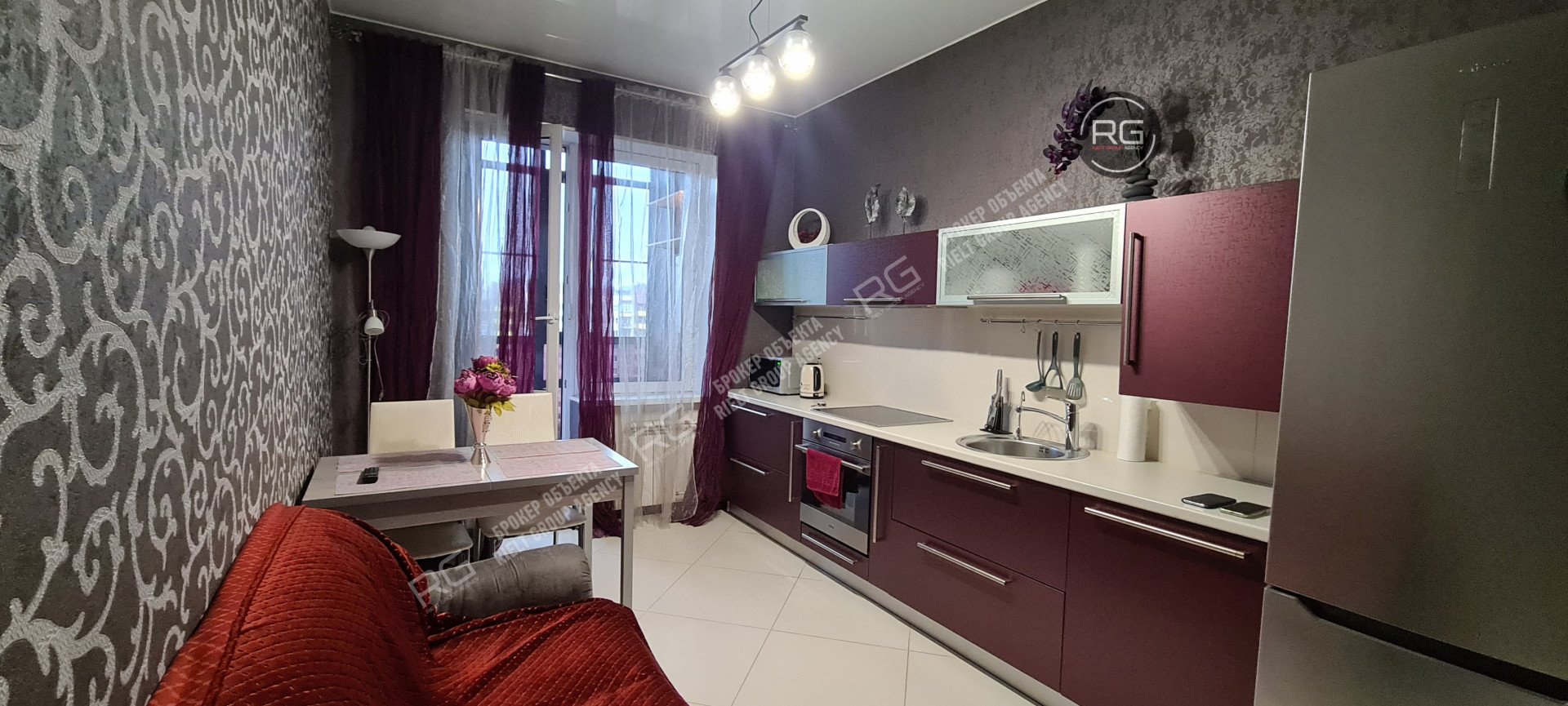  1-к квартира, 48 кв.м.  