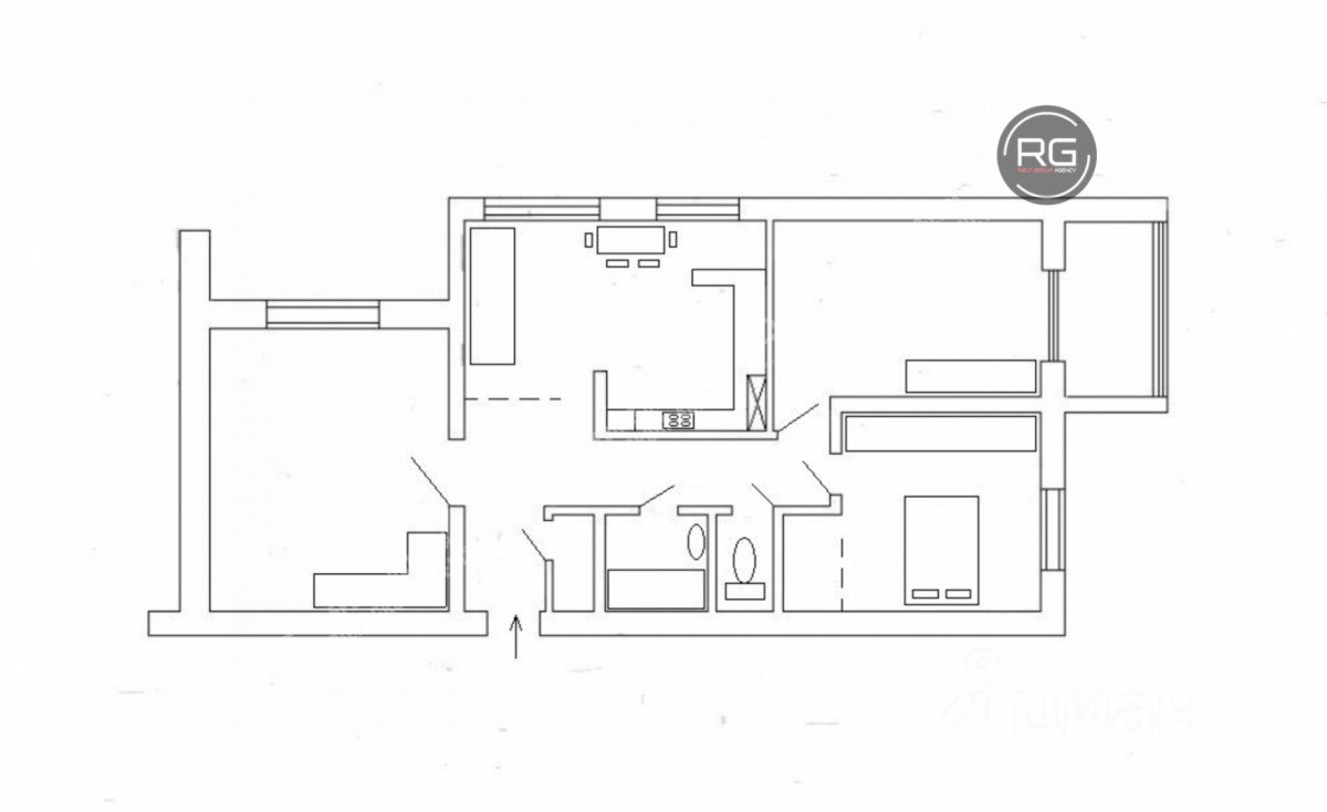 Миниатюра 2, 3-комн. квартира, 80 м², 80 м², Крым Республика, Ялта г., Гурзуф п.г.т., Строителей ул., д.11, к.2