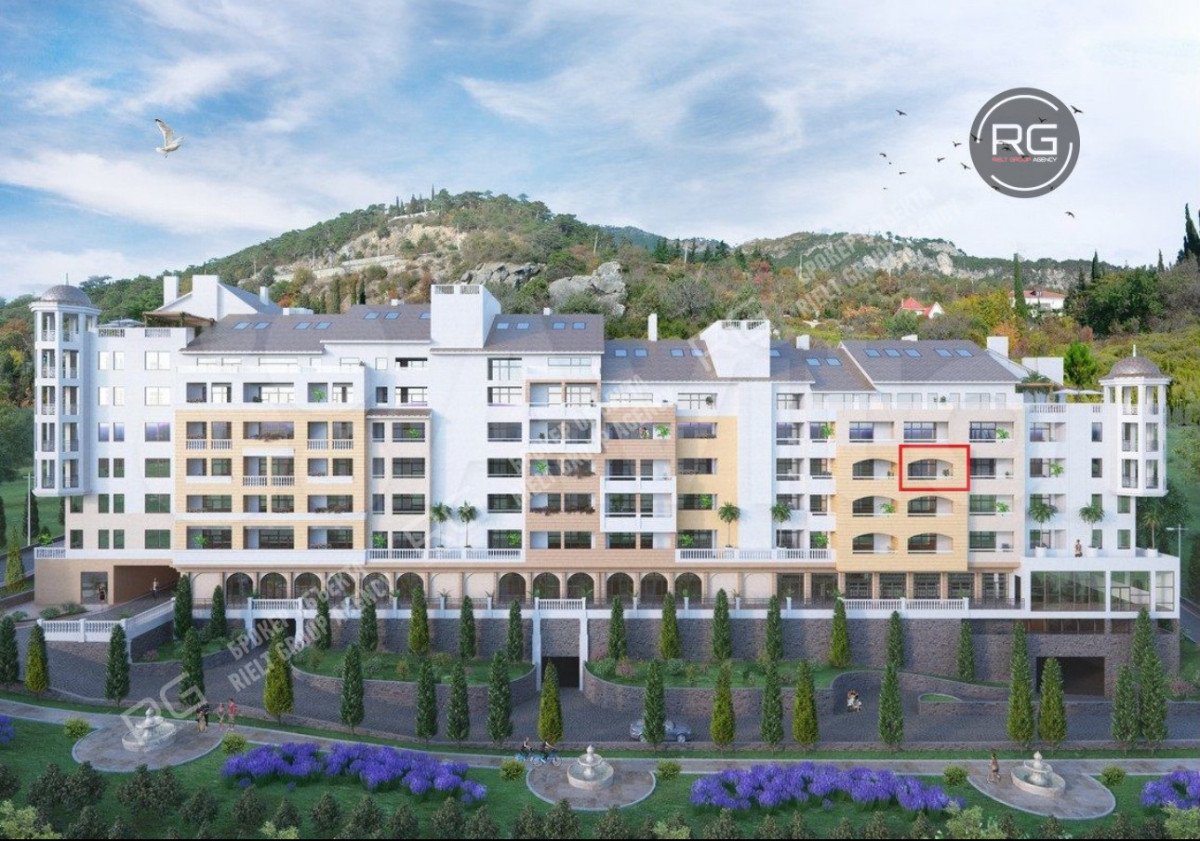 Миниатюра 16, Апартамент в Ялте ЖК Монако, 63 м², Крым Республика, Ялта г., Восход п.г.т., Наташинская ул., д.1