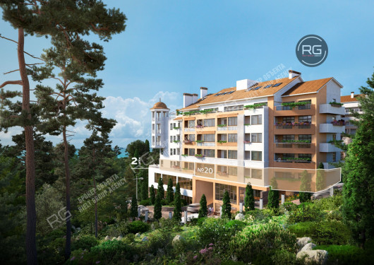 Квартира в ЖК бизнес-класса, 71 м², Крым Республика, Ялта г., Восход п.г.т., Наташинская ул., д.1