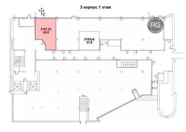  Торговая площадь, 45 м2 